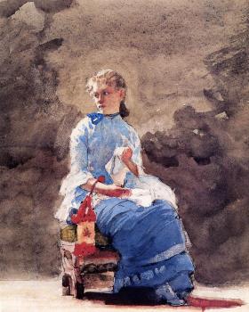 溫斯洛 荷默 Woman Sewing 溫斯洛 荷默 Woman Sewing